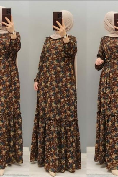 Yeni Model Elbisem Kahverengi