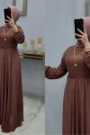 Yeni Model Simli Elbise  Gül