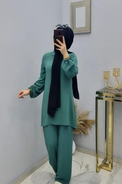 Yeni Model Cepli Pantolonum Mint Yeşili