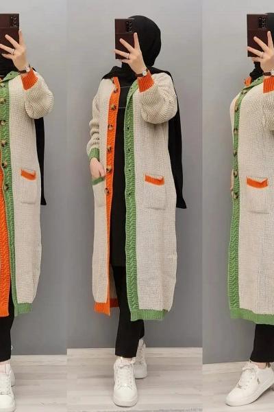 Yeni Model Hırkam Taş Rengi