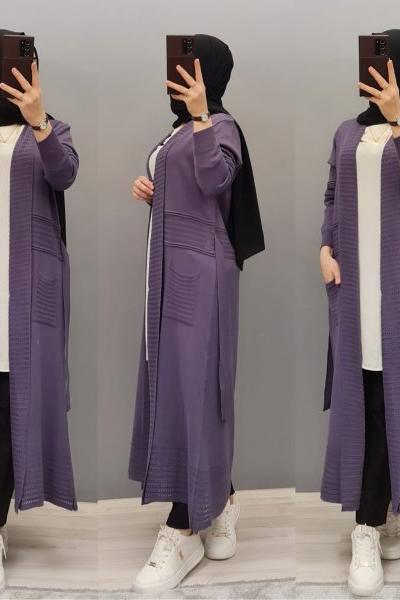 Yeni Model Hırkam Lila