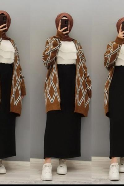 Yeni Model Hırkam Acı Kahve