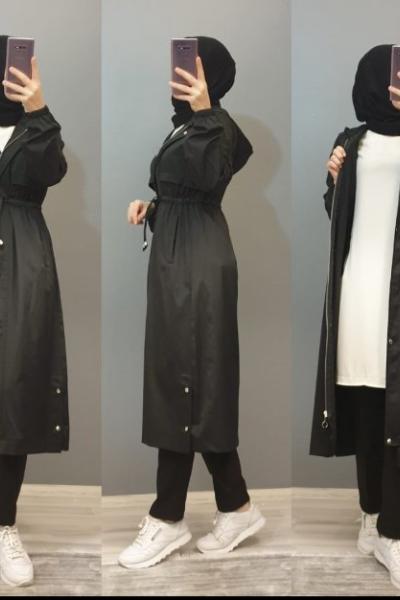 Yeni Sezon Trenç Modelim  Siyah