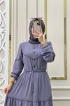 Yeni Sezon Dantel Elbisem İndigo