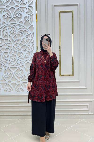 Yeni Sezon 2li Takım  Kırmızı Siyah