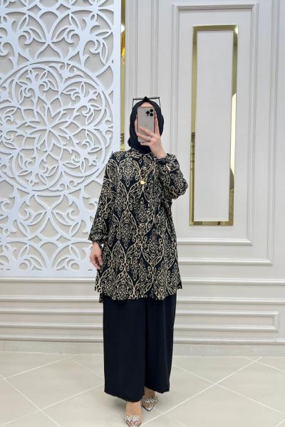 Yeni Sezon 2li Takım  Siyah Ekru