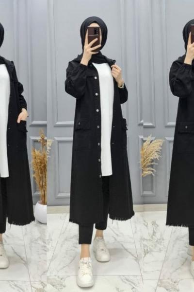 Yeni Trenç Modelim Siyah