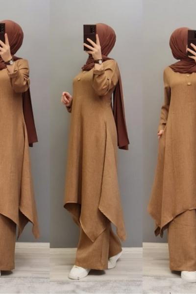 Yün Efekti Takımım Camel