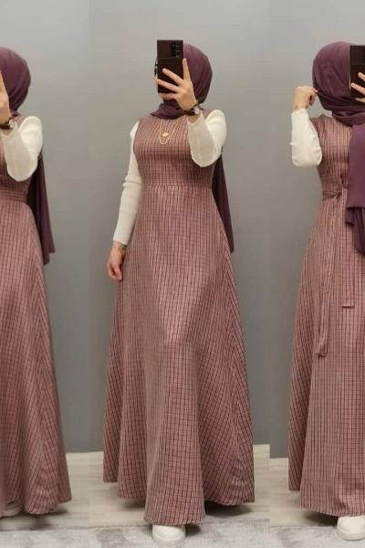 Yün Efektli Jilem Pembe