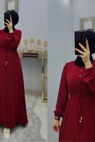 Yusra Spor Elbisem Bordo