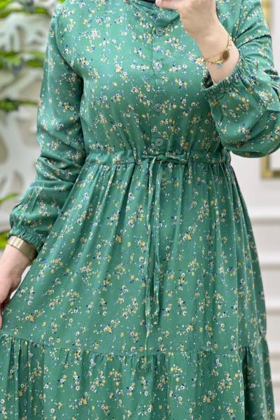 Zambak Elbise Yeşil