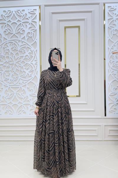 Zebra Şifon Elbisem Zebra