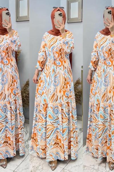 Zenan Elbisem Beyaz camel