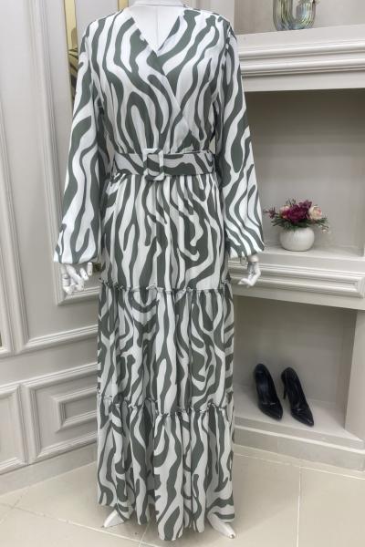 Zeruş Tesettür Elbisem  Yeşil