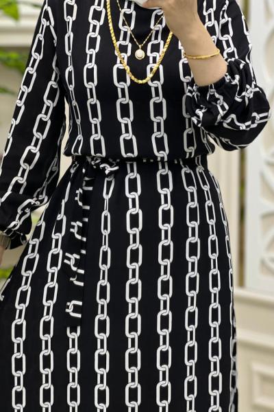 Zincir Elbisem Siyah