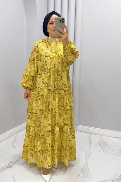 Ayçin Elbise Sarı