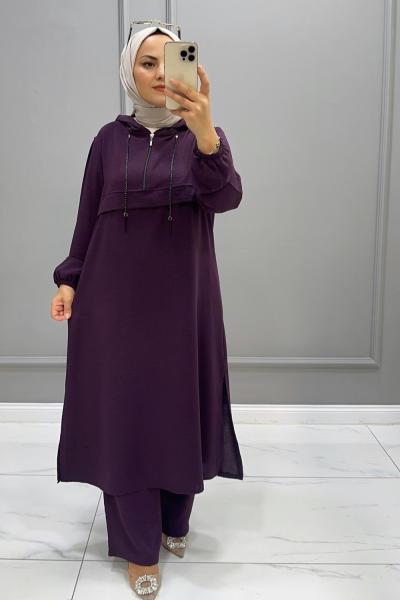 Ayrobin Minel İkili Takım Mürdüm