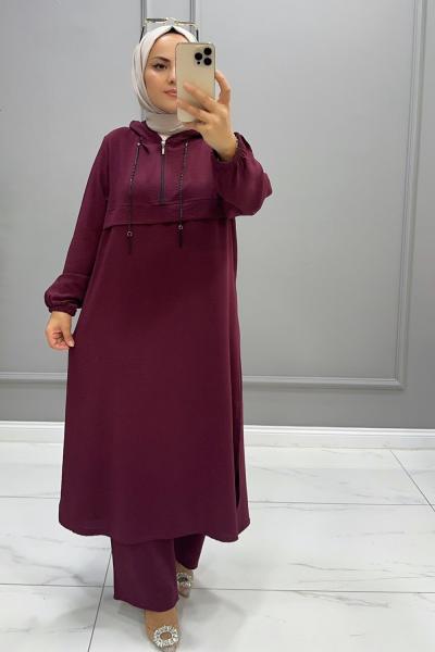 Ayrobin Minel İkili Takım Bordo