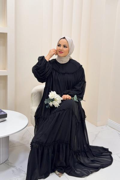 Efrazen Elbise  Siyah