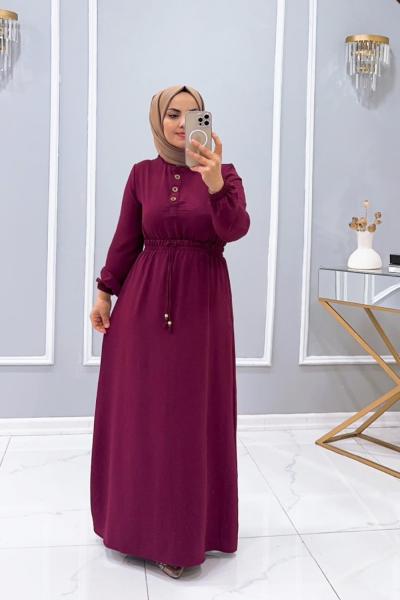 Elbise Sahra Bordo