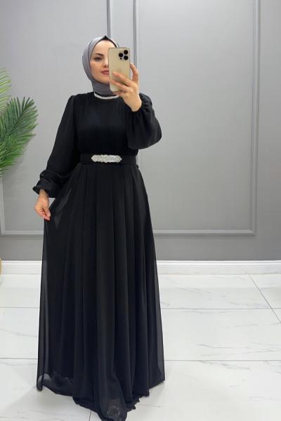 Elbise Abiye Dila Siyah
