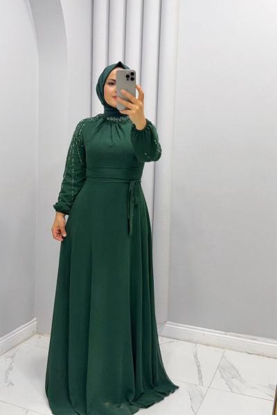 Elbise Abiye Sedef Haki