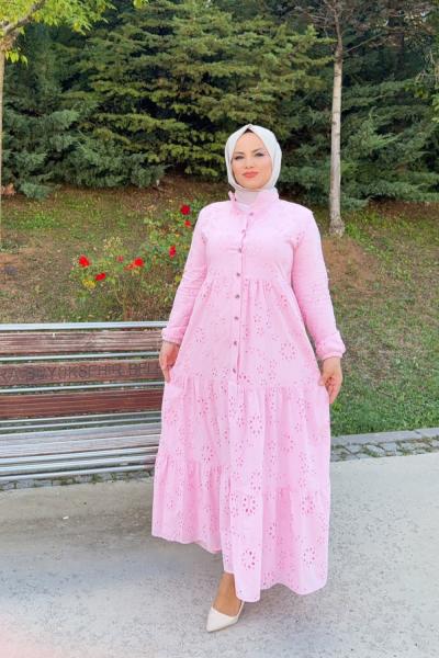 Elbise Asel  Pembe
