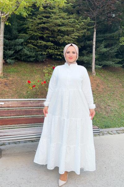 Elbise Asel  Beyaz