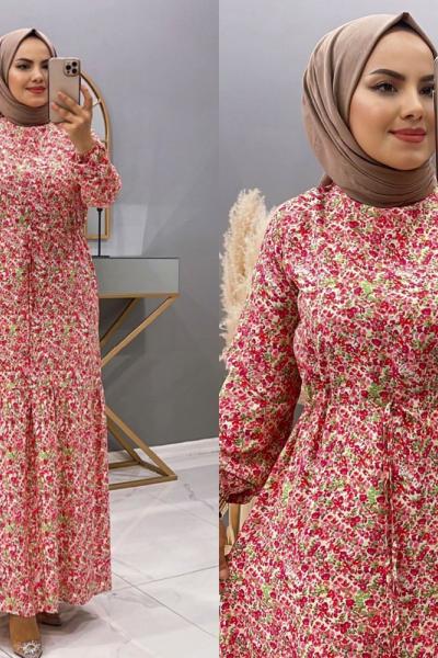 Elbise Buse citir cicekli Gül