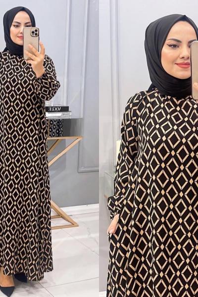 Elbise Cebli Nil Kahverengi