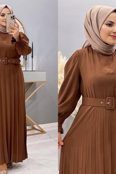 Elbise Dudu Kahverengi