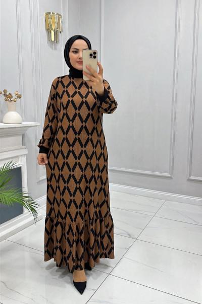 Elbise Elif Kahverengi