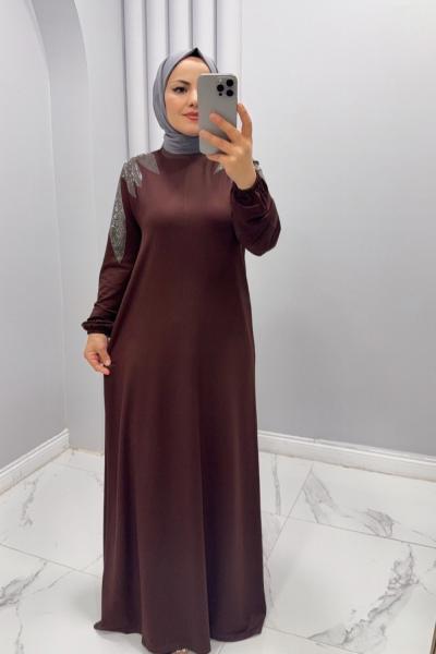 Elbise  Firuze Kahverengi