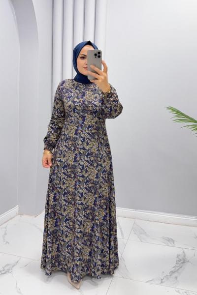 Elbise ipek ilayda Lacivert