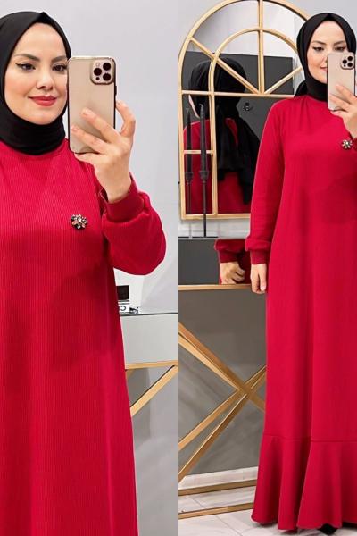 Elbise Kaşkorse Mia Kırmızı