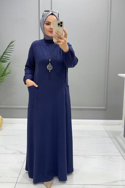 Elbise Kaşkorse  Leyla Lacivert