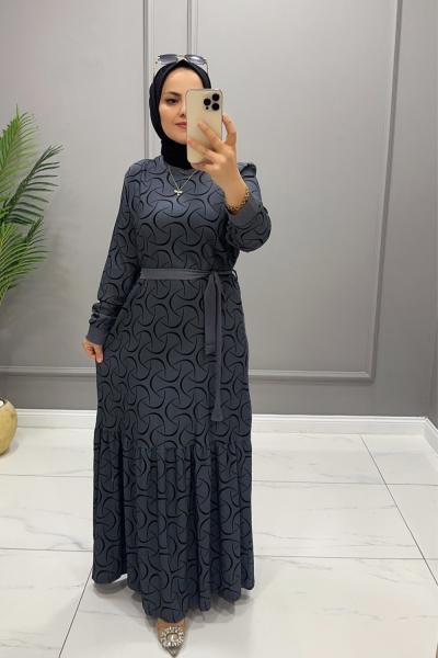 Elbise Kaşkorse Eliza Mavi