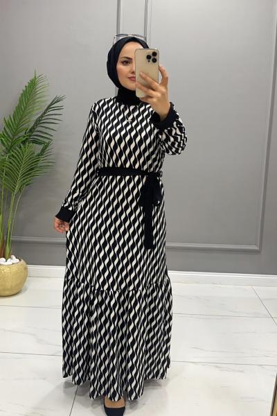 Elbise Kaşkorse Efsun Siyah