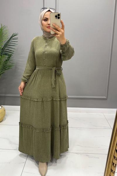 Elbise Kaşkorse Cemre Nefti Yeşili