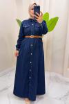 Elbise Kot Ilgın Lacivert
