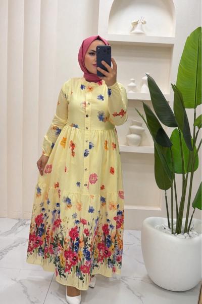 Elbise Modal Cansu Sarı
