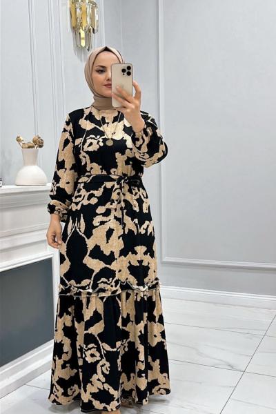 Elbise Nilifer Siyah