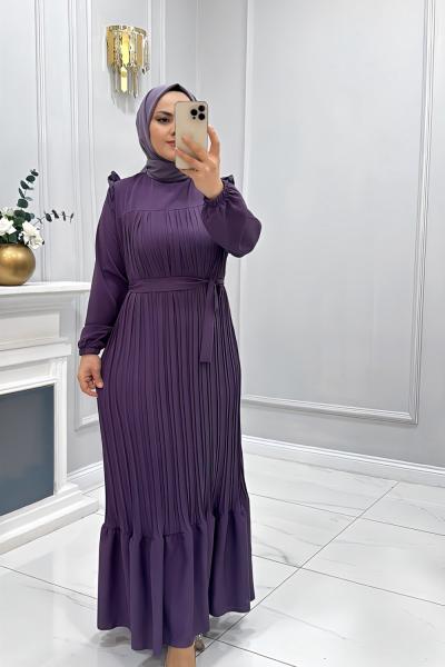 Elbise Piliseli Maide Lila