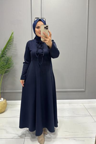 Elbise Scuba Niran Lacivert