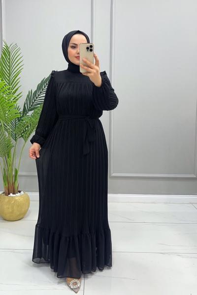 Elbise Şifon  Eliza Siyah