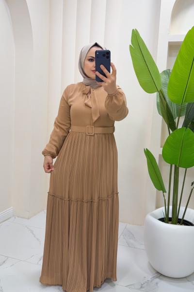 Elbise şifon Esmira Vizon