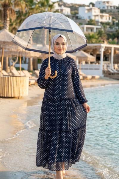 Elbise Türkan Lacivert