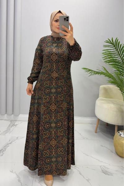 Elbise  Viskon  Nigar Yeşil