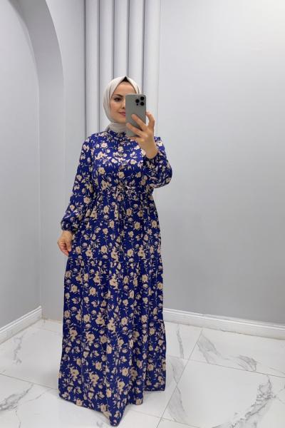 Elbise Viskon Nilda Mavi