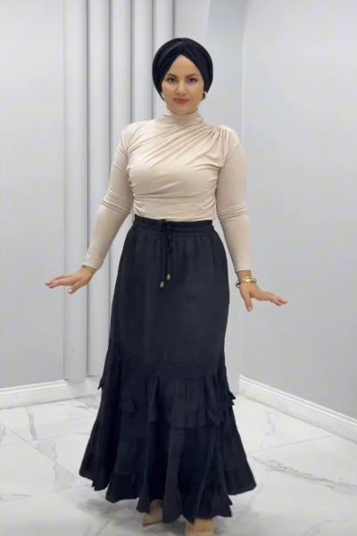 Etekli takım Dilara Siyah